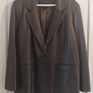 Denim&Co Dark Brown Blazer